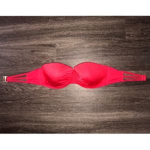 Red Victoria's Secret Convertible Bandeau Swim Top